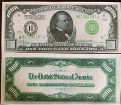 Reproduction 1928 Federal Reserve Note Set $5 -$10,000 Complete Set 9 Notes