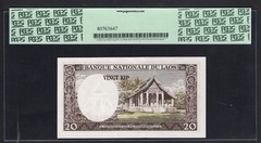 Lao 20 Kip ND(1963) P11a Uncirculated Grade 66