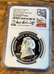 2020 “Lost States of America” State of Deseret – Brigham Young – NGC PF 70 Rare