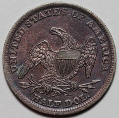 1838 Reeded Edge Capped Bust Half Dollar – US Silver 50c Coin