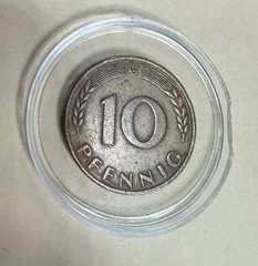 1950 10 Pfenning- Bundesrepublik Deutschland (G) Authentic Not Certified