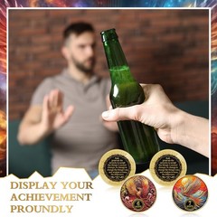 Blueweenly 14 Pcs Aa Sobriety Coins Set – 24 Hour Newcomer & 1-11 Month