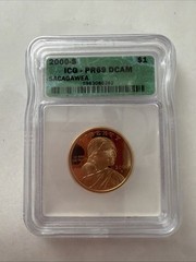 2000 S $1 Sacagawea Dollar Coin ICG Graded PR69 DCAM Uncirculated