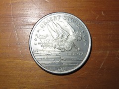 1991 Desert Storm $5 Coin, Towed SAM, Hutt River, New Queensland Mint