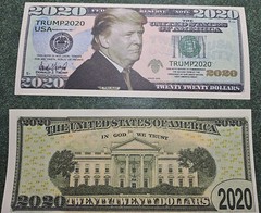 (Lot of 500)  NEW Trump 2020 “Fake” Bills No cash Value FREE SHIPPING