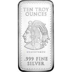 10 oz Golden State Mint Silver Bar Aztec Calendar .999 Fine