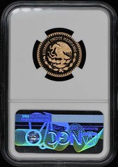 1985MO MEXICO WORLD CUP SOCCER KM-506.2 G250P NGC PR69DCAM .25oz