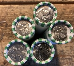 5 Rolls 1776-2026 Emerging Liberty Semiquincentennial dimes UNC P mint mark