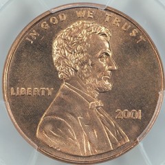 2001 PCGS MS67RD Lincoln Cent 56463171