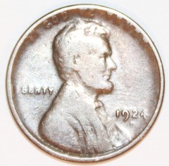 1924-D Lincoln Wheat Cent – Good – #4077LC