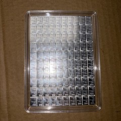 100 gram Silver Bar – Valcambi 100×1 Gram Silver CombiBar with Assay Card