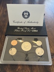 1994-S United States Silver Proof Set in Original Box with COA
