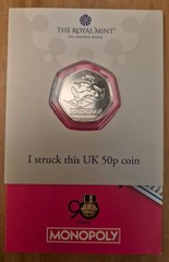 2025 Royal Mint 50p Coin Monopoly “Strike Your Own”