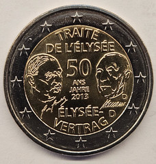 Germany 2 euro coin 2013 “Elysee Treaty” UNC
