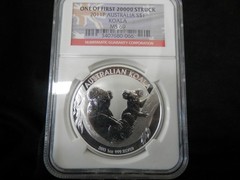 2011 P Australia Koala NGC MS69 .999 Silver One of First 20,000 Struck FlagLabel