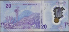 Mozambique New B240a 20 Meticais 2024 UNC AA Prefix Polymer @ EBS