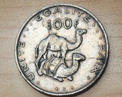 2010 Djibouti 100 Francs Camels