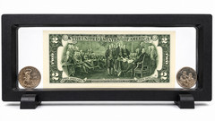 Two Dollar Bill and 1776-2026 Uncirculated Mayflower & Revolutionary War 25c