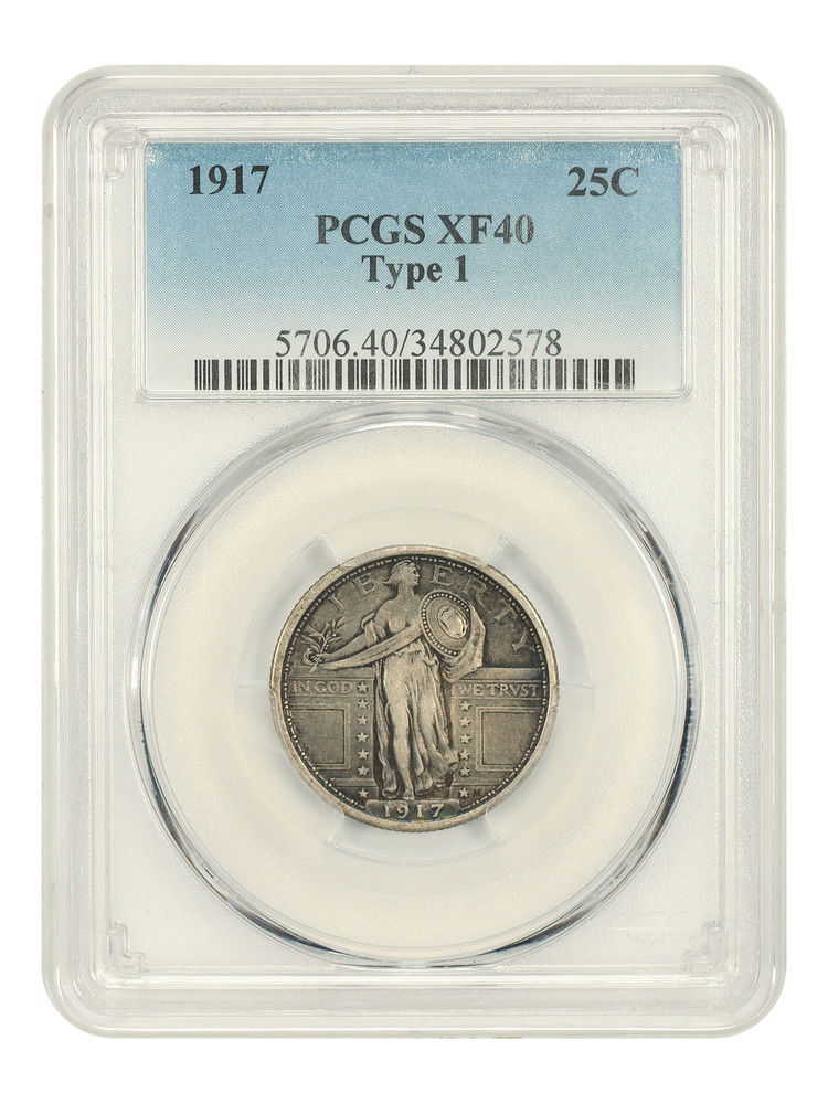 1917 25C PCGS XF40 (Type 1) – Standing Liberty Quarter