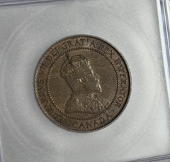 1910 Canada King Edward VII Large Cent ICG MS62 BN 95% Copper Toned