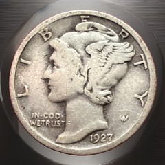 1927-P Mercury Silver Dime VF 3029