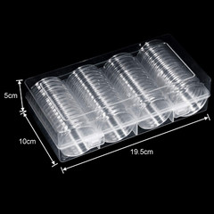 41Mm Coin Capsules, with Foam Gasket and Plastic Storage Box, for Coin Collectio
