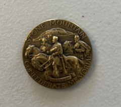 1970 Stone Mountain Commemorative Bronze High Relief Medal 2 Available