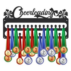 Matte Black Metal Wall Mount Hanging Sports Medal Hanger Holder Display Rack