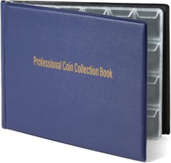 Coin Collection Book – 240-Pocket Organizer & Top-Flap Coin Album – Binder wi…