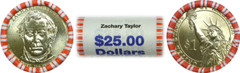2009-P $1 Zachary Taylor $25 Face Presidential Bank Wrap Roll Uncirculated