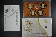 2014 S U.S. Mint President 4 coin Proof set with original mint packaging and COA