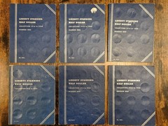 Walking Liberty Half Dollar Collection One 1916 – 1936 Whitman Folder Album Used