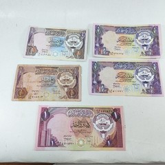 Lot of 5 Banknotes from Kuwait lot#2