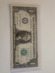 1776 Independence year Note $1 One Dollar Bill Fancy Serial Number