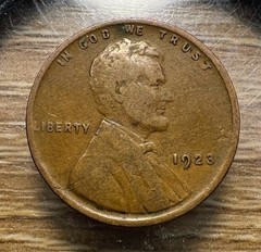 1923-P Lincoln Wheat Cent – Actual Coin Shown – Free Shipping & Tracking INV#165