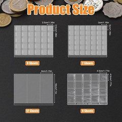 Coin Collection Book Album Holder for Collectors, 400 Pockets Fireproof Coin …