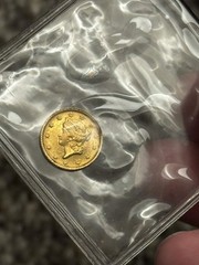1851 $1 Liberty Head Gold Dollar Type 1 – Raw Ungraded – Nice Detail