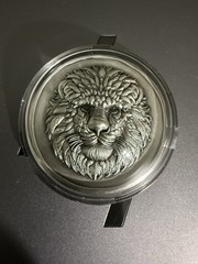 2025 1 oz Antique Fiji .99Silver Lion Head 3D Coin In Box,COA,ULTRA HIGH RELIEF