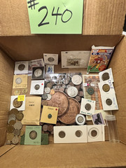 estate sale COINS, stamps, Trading cards, coin supplies, album, Silver Half