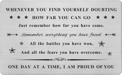 Sober Gifts for Women Men – AA Recovery Sobriety Gift – One Day at a Time Sober