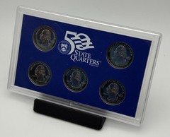 1999 US State Quarters US Mint Proof Set with COA Cupro-Nickel Clad