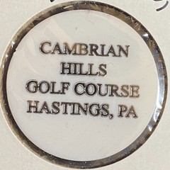Hastings, PA Cambrian Hills Golf Course c1970’s Plastic “Bottle Beer” Token