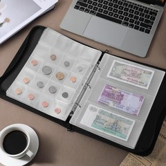 Coin Collection Book Album Holder for Collectors, 400 Pockets Fireproof Coin …
