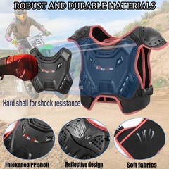 Kids Motocross Vest Suit with Back, Chest, Knee, Elbow Protectors for Dirt Bikes