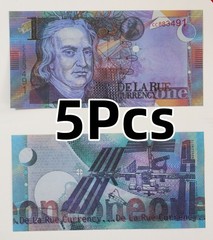 De La Rue 1 House 5pcs 1999 Test Advertising Note Isaac Newton UNC Free Shipping