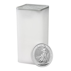 2026 Great Britain Silver Britannia £2 1 oz BU 1 Roll 25 Coin Tube
