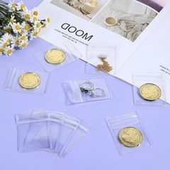 60PCS Coin Sleeves for All Coins, Single Coin Collection Holders Individual P…