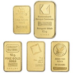 10 gram Gold Bar – Random Brand – Secondary Market – 999.9 Fine
