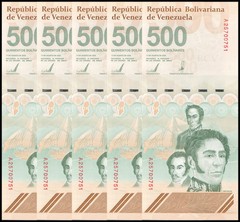 Venezuela 500 Bolivar Digitales, 2023, P-121, UNC – 500 X 5 PCS