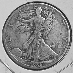 1936 Walking Liberty Half Dollar – EF – 90% Silver
